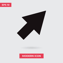 Arrow vector icon, simple sign for web site and mobile app.