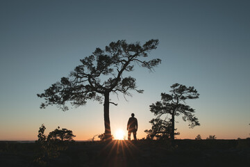 Sunset in archipelago
