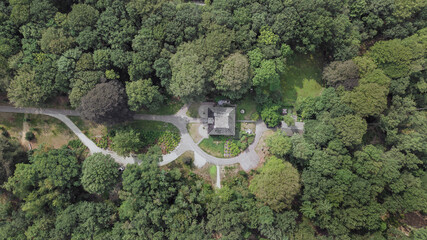Aerial Frederiksoord Huis Westerbeek Drenthe Netherlands. Maatschappij van Weldadigheid