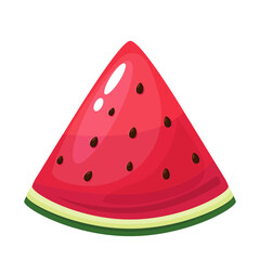 Watermelon slice vector illustration