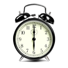 alarm clock isolated on white