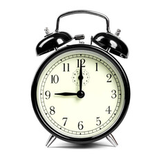 alarm clock isolated on white