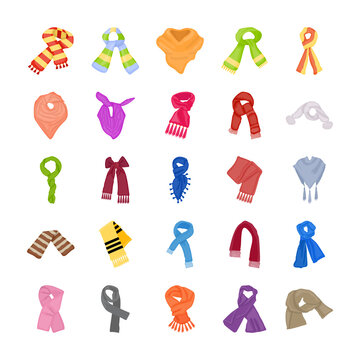 Colorful Scarves Icons Pack 