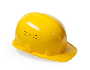 yellow hard hat isolated