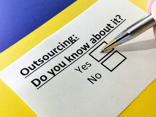 Obraz premium Questionnaire