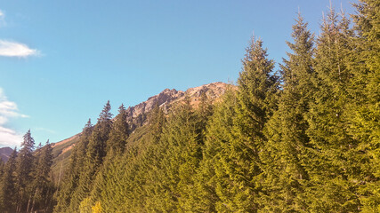 Scenic in Tatra Mountains during entering to Morskie Oko. Landscape in Poland, Europe. © daily_creativity
