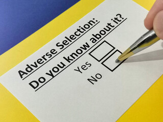 Obraz premium Questionnaire
