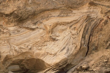 Sandformation ander Steilküste