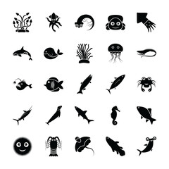 Marine Life Vector Set 