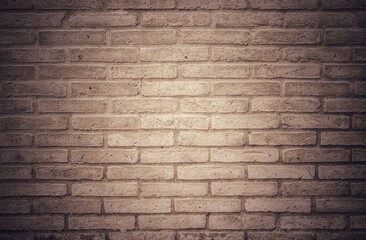 Old bricks wall with brick textured vintage retro style for seamless background and texture.
