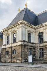 Rennes Parliament of Brittany - major architectural work of seventeenth century. Rennes - capital of region of Brittany, as well as the Ille-et-Vilaine department. France.