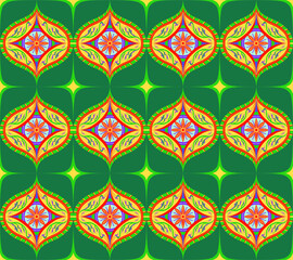 seamless floral indian ornament