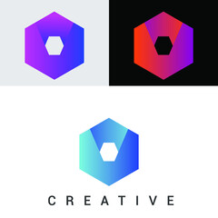 set of abstract geometric shapes vector