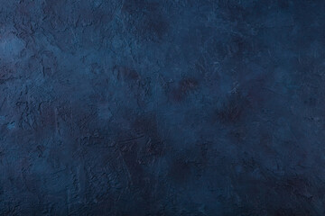 Dark navy blue stone texture background. Top view. Copy space. - 354879740