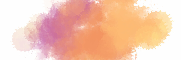 Obraz na płótnie Canvas Pink orange yellow watercolor background for textures backgrounds and web banners design