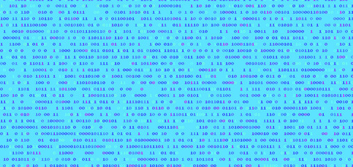 Vaporwave and retrowave background with binary code in pastel colors. Retro 80's style.
