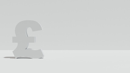 pound sign 3D in isolated backdrop white