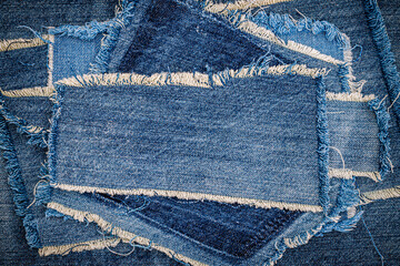 denim blue jeans fabric patch 