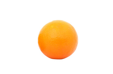 Sliced orange on a white, isolated background.