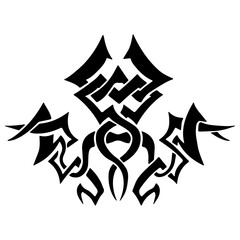 ornament in a square frame on a white background.