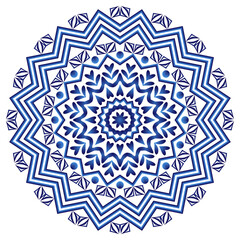 Mandala. Indian antistress medallion. Abstract islamic flower, arabic henna design, yoga symbol.