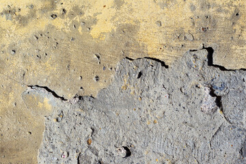 Abstract concrete, weathered with cracks and scratches. Landscape style. Grungy Concrete Surface. Great background or texture.