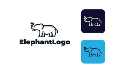 
Elephant logo with modern style can for nature logo, animal logo, Elephant Creative 
- elephant symbol design 