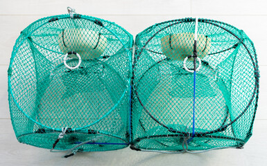 sea traps for shrimp, fish.