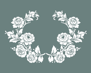 vintage floral frame