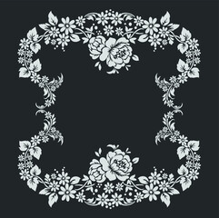 decorative floral frame