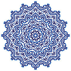 Mandala. Indian antistress medallion. Abstract islamic flower, arabic henna design, yoga symbol.