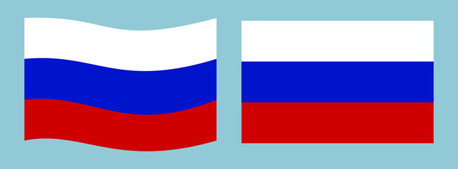Russian flag. Flag of Russia. Vector illustration suitable for banner or background