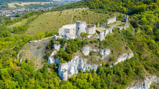 Chateau Gaillard castle, Les Andelys, Normandy, France