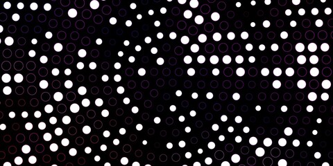Fototapeta na wymiar Dark Multicolor vector layout with circle shapes. Illustration with set of shining colorful abstract spheres. Pattern for wallpapers, curtains.
