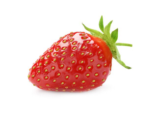 Delicious fresh ripe strawberry isolated on white