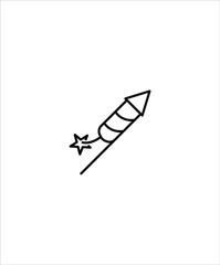 firecracker icon,vector best line icon.