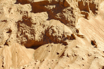 A pile of sand on a construction site