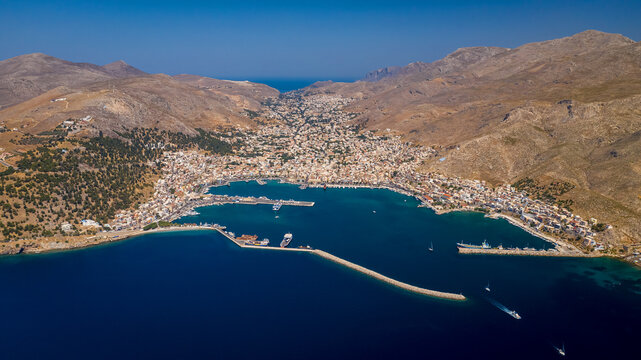 Kalymnos island Greece aerial view