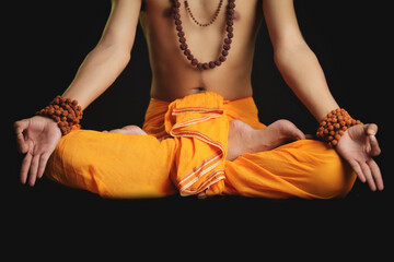 monk in dhoti