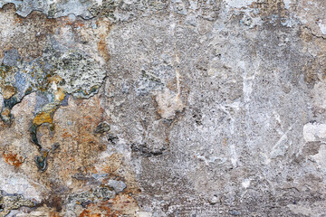 Abstract concrete, weathered with cracks and scratches. Landscape style. Grungy Concrete Surface. Great background or texture.