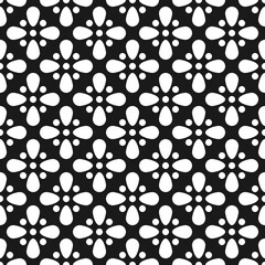 Seamless geometric abstract pattern. Elements of four leaf.