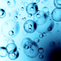 air bubbles of water