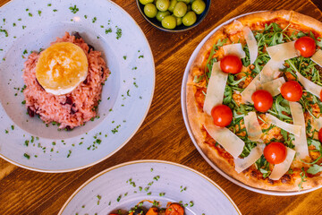 Pizza and pasta