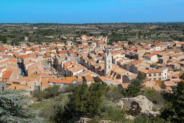 Fototapeta na wymiar Vue aérienne du village de Leucate