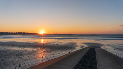 sunset on the beach