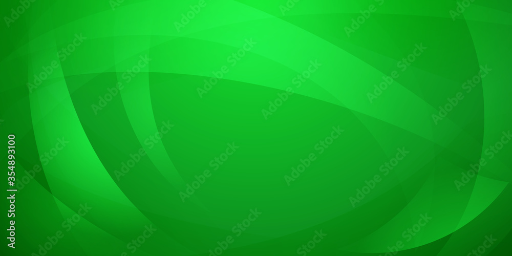 Sticker Abstract background made of curved lines in green colors