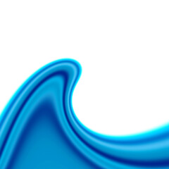 bright blue and diffuse wavy