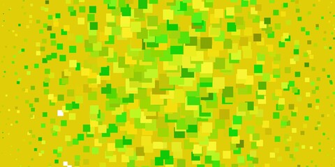 Light Green, Yellow vector layout with lines, rectangles. Modern design with rectangles in abstract style. Template for cellphones.
