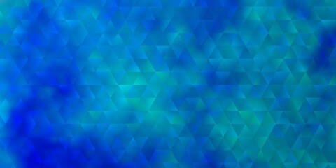 Light BLUE vector texture with triangular style.