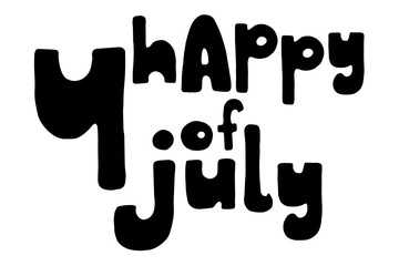 American Independence Day patriotic greeting card design element